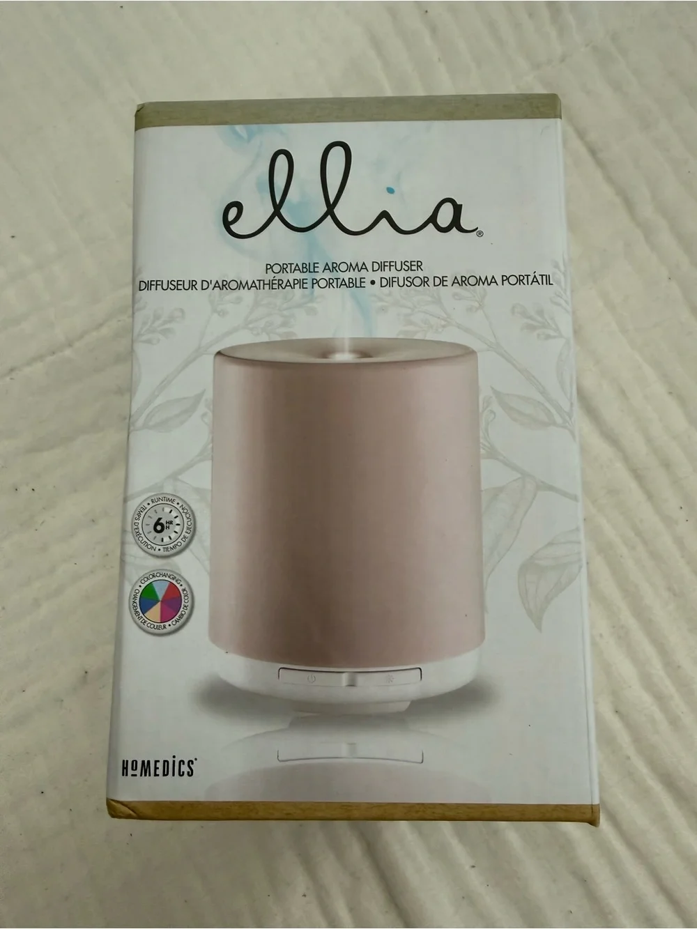 NIB Ellia Voyage Portable Aroma Diffuser by Homedics